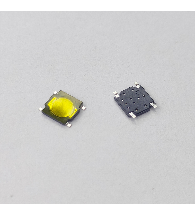 4.5*4.5贴片轻触开关 薄膜微型轻触开关 锅仔片按键耐温开关